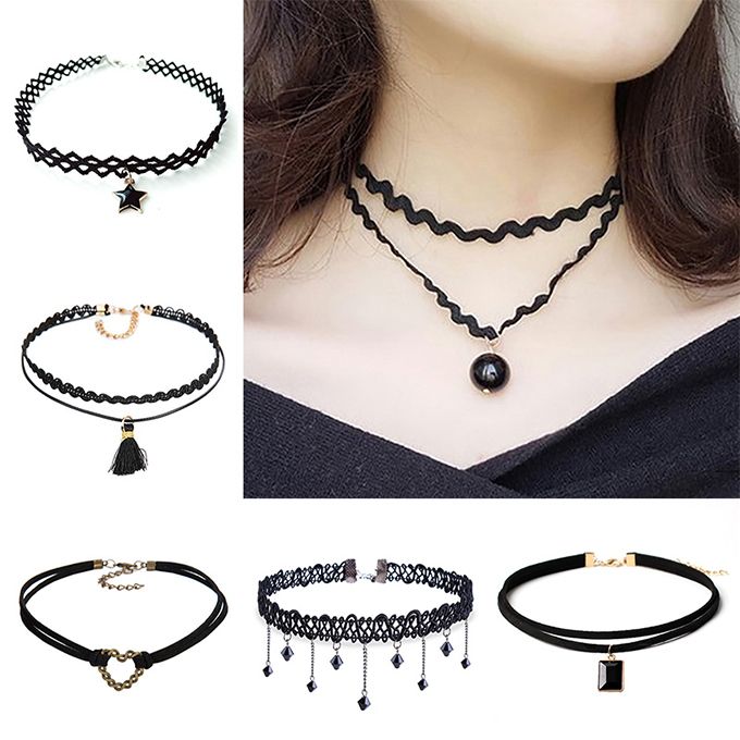 15 In 1 Set Gothic Collar Necklace Combination Set