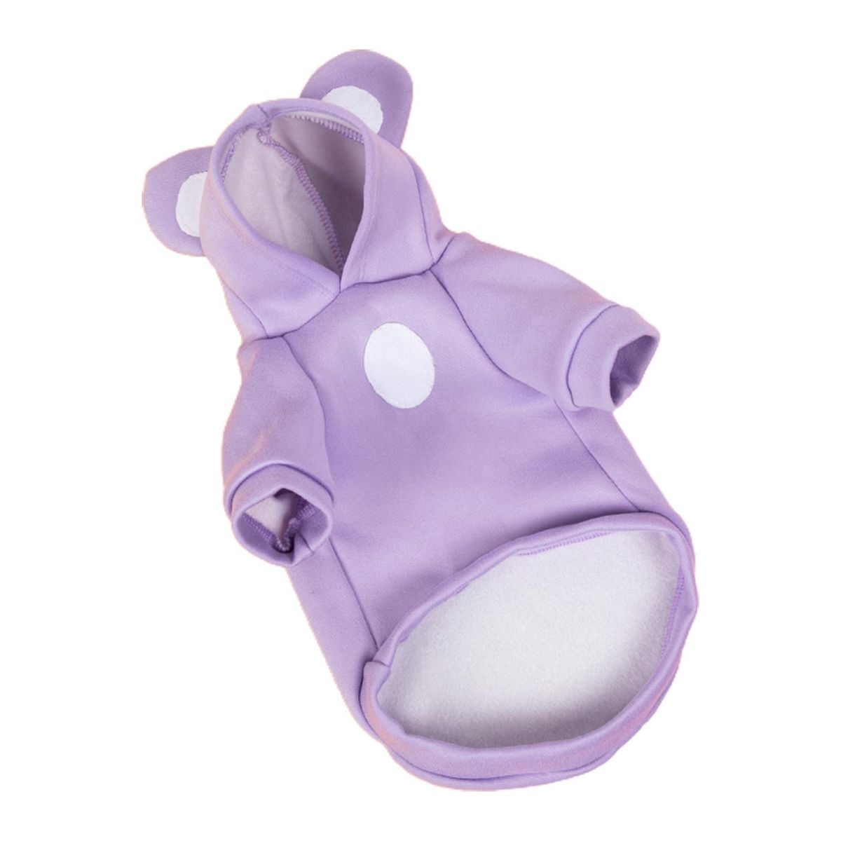Pet Sweatshirt Bear Ear Cat Dog Hooded Two-legged Pullover Purple