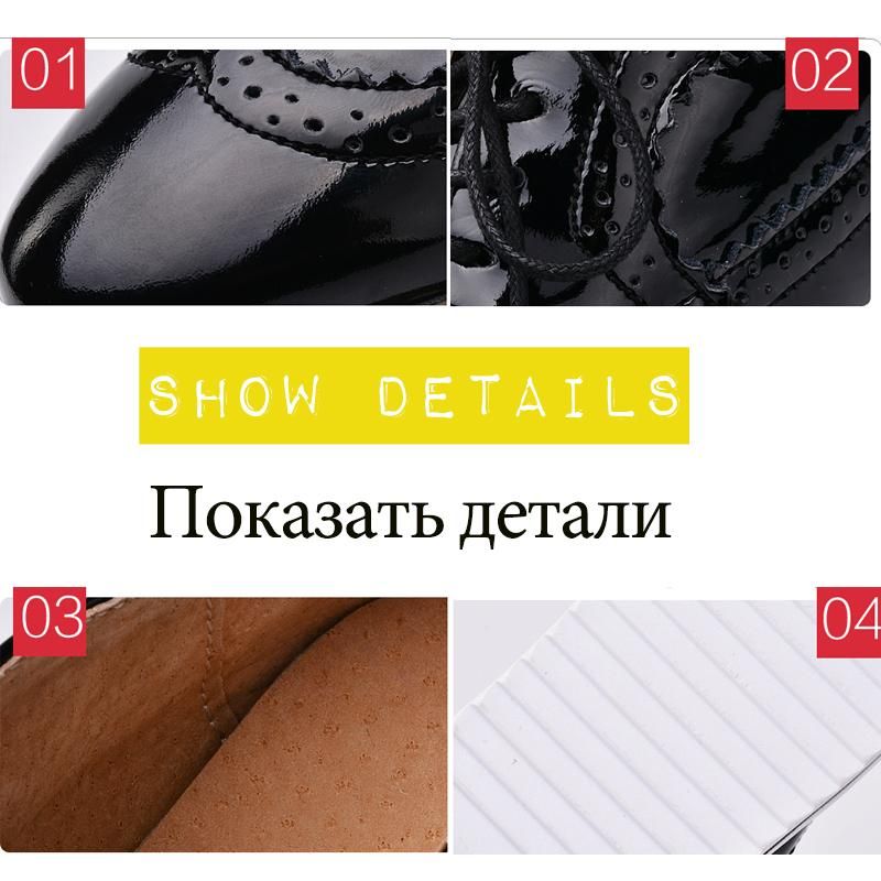 Women's Oxford flat sole leather shoes