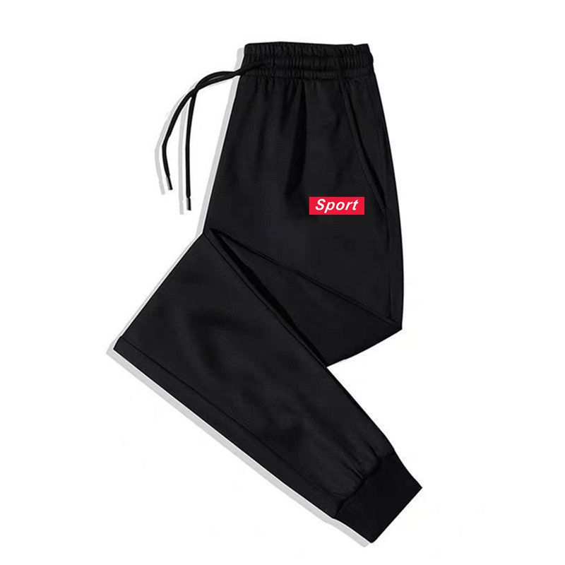 Men's Ice Silk Slacks Red Mark-black