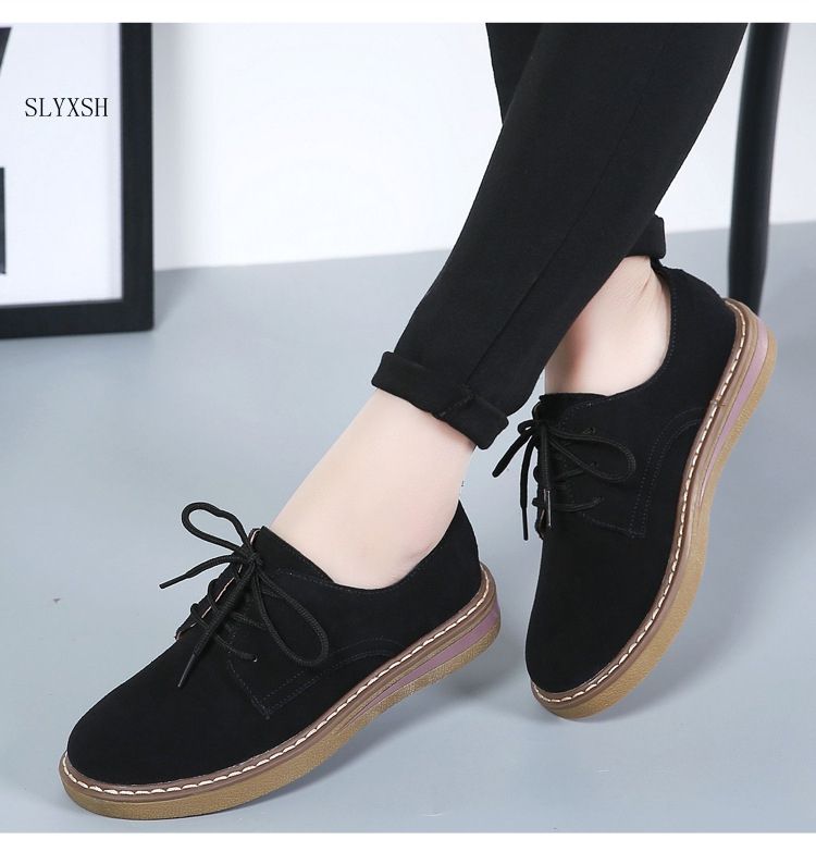 Genuine Leather Women Flat Shoes Shoes