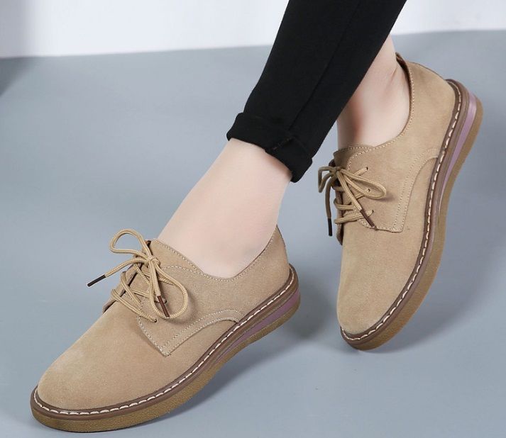 Genuine Leather Women Flat Shoes Shoes