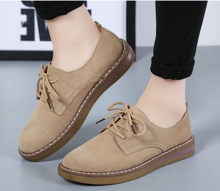 Genuine Leather Women Flat Shoes Shoes