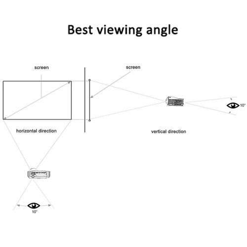100-inch Portable Projector Screen HD 16:9 Frameless Video