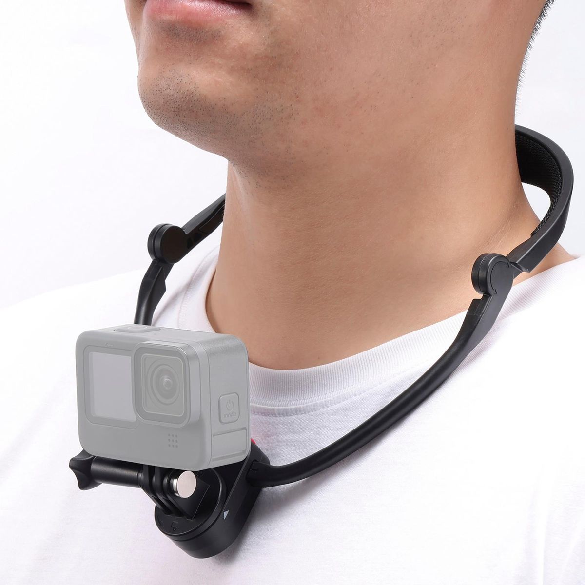 Ulanzi Go-Quick II Sports Camera Neck Holder Mount Quick Installation Foldale for Desk Stand Replacement for GoPro Hero 10/9/8 or Other Sports Cameras
