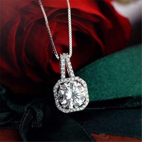 Women Silver Pendant  Necklace