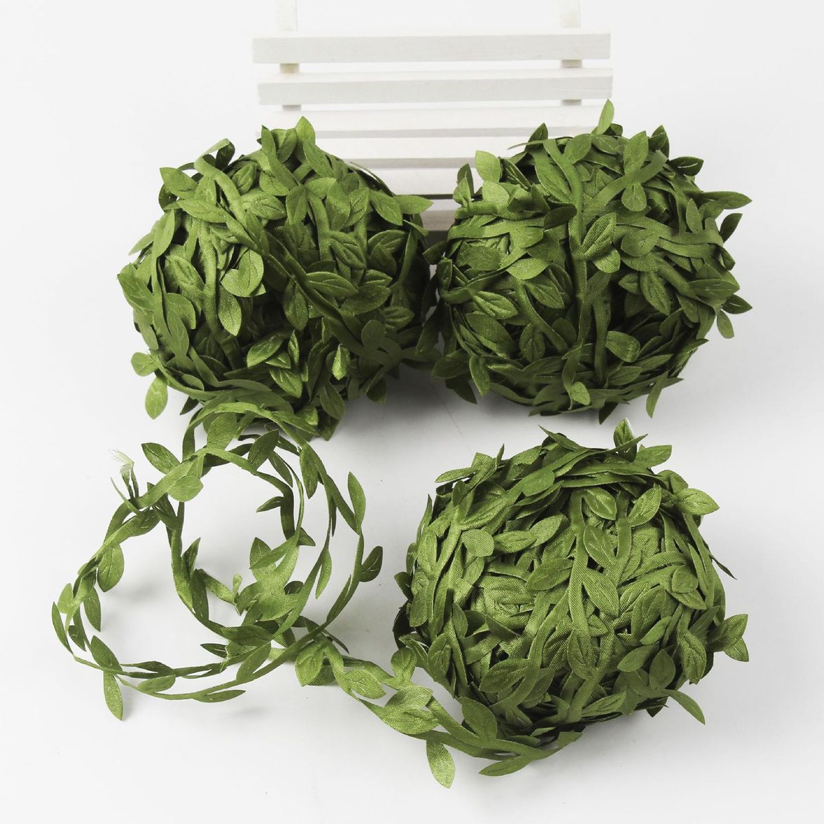 44Yards Artificial Vines Fake Hanging Plants Leaves Ribbon