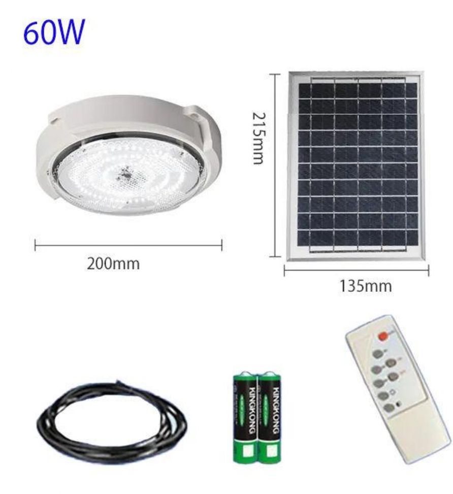 Solar Ceiling Lamp Indoor & Outdoor