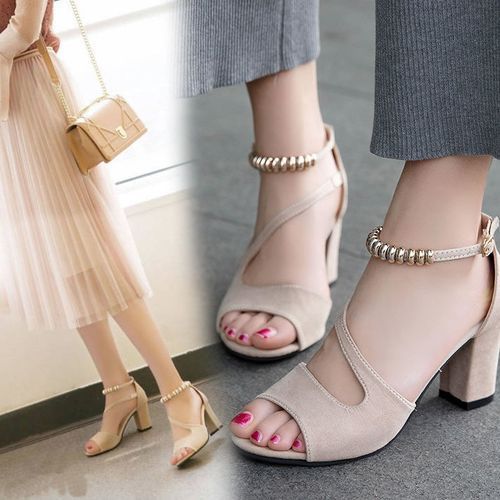 Heels Women Shoes Heels Casual Office Sandals Ladies Low Heel High Heels