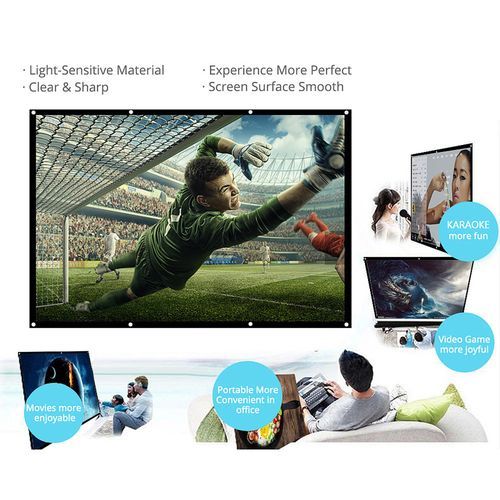 120-inch 16:9 Projector Screen Portable HD Projection