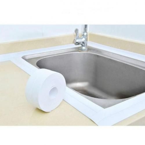 Mildew Waterproof Kitchen & Bathroom Sticker Tape - White