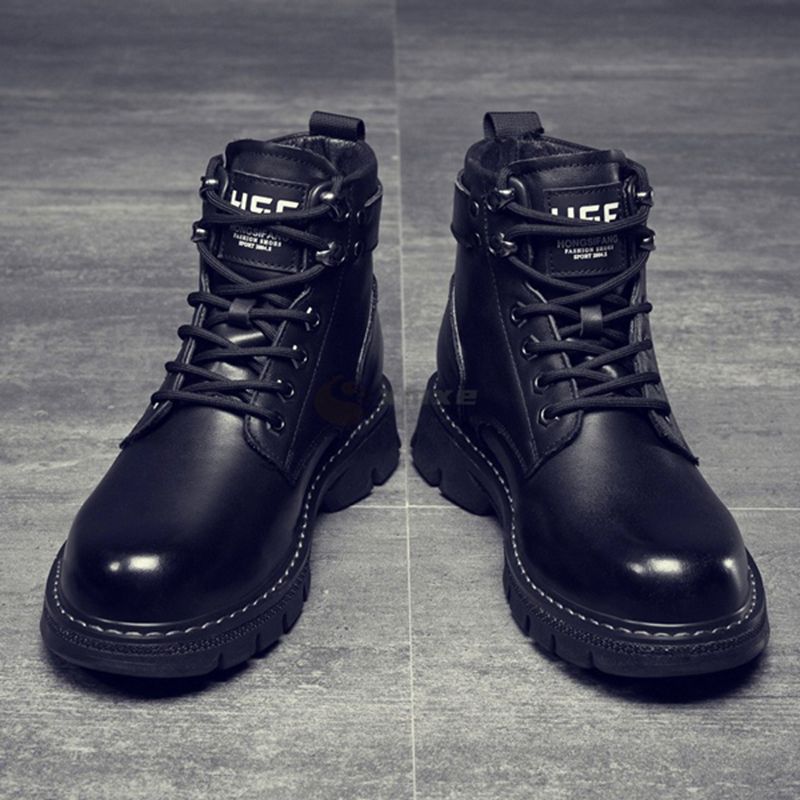 2022 Mens All-match British Style Boots  - Black