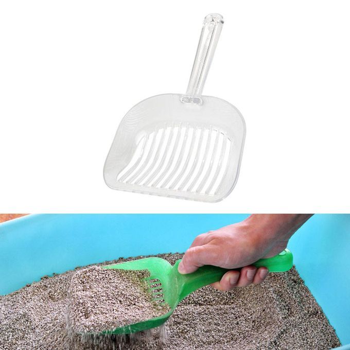 Cat Litter Scooper Antibacterial Material Sifter For Narrow White