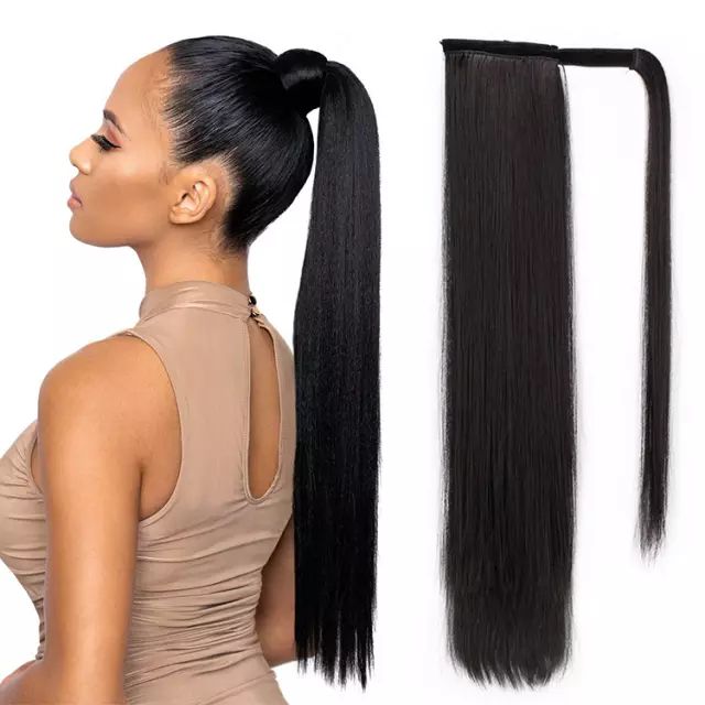 Ponytail Extension Clip In Wrap 1B
