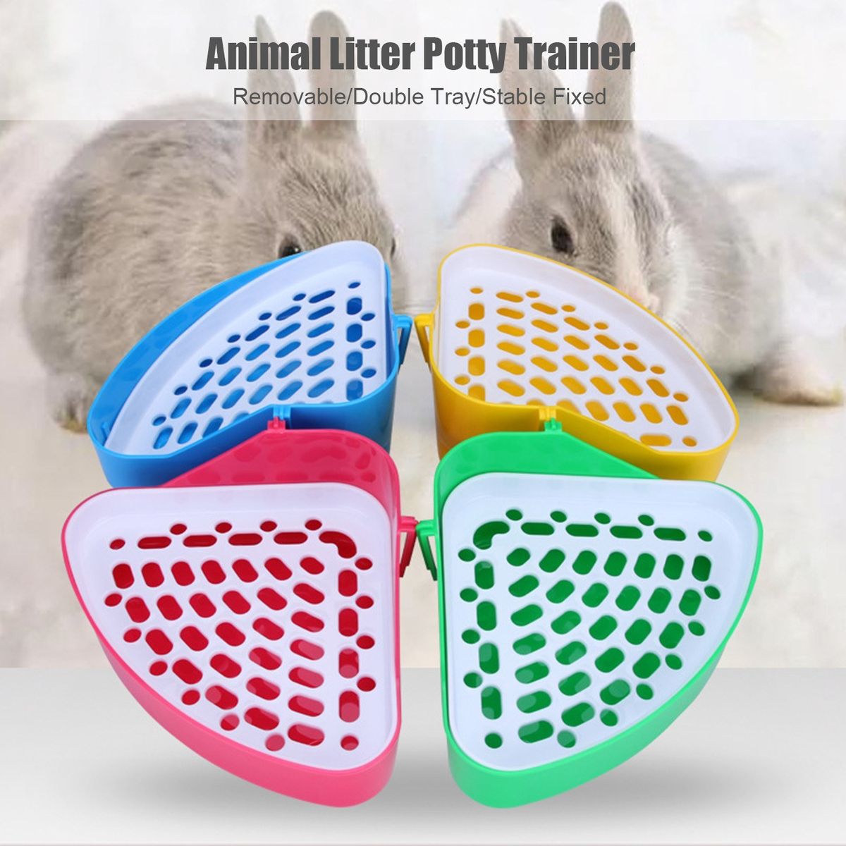 Animal Litter Potty Trainer Toilet Corner Litter Bedding Box