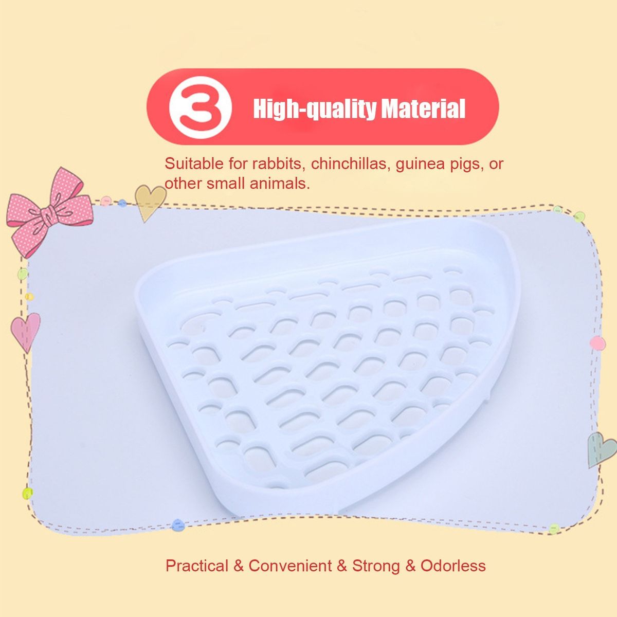 Animal Litter Potty Trainer Toilet Corner Litter Bedding Box
