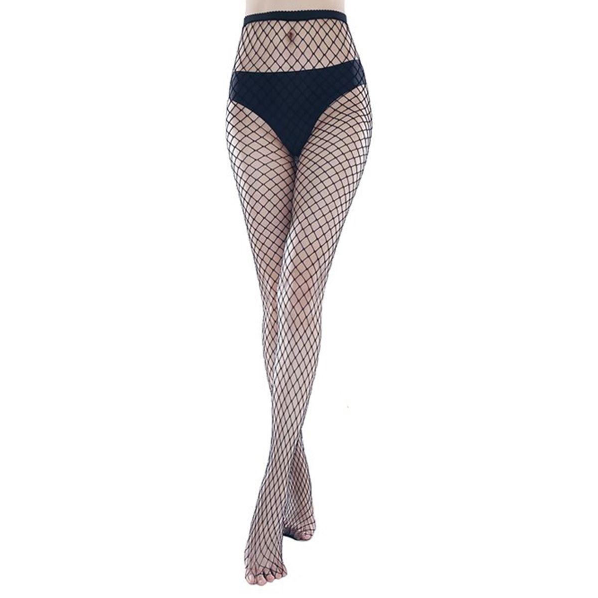 Silk Stockings Mesh Tempting Ultra-thin Pantyhose-Black