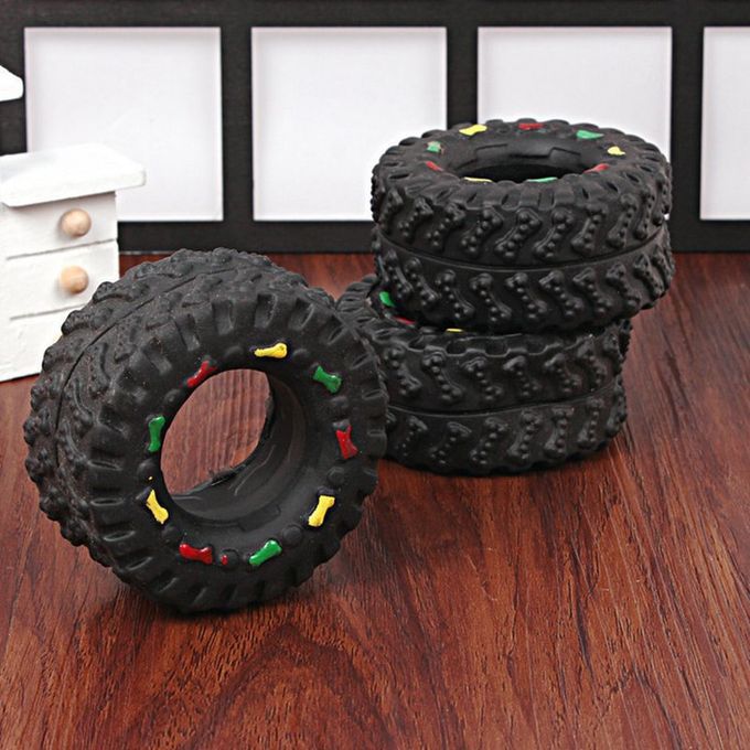 Elegant Pet Dog Cat Products Silicone Tire Chew Toys(# )(General)