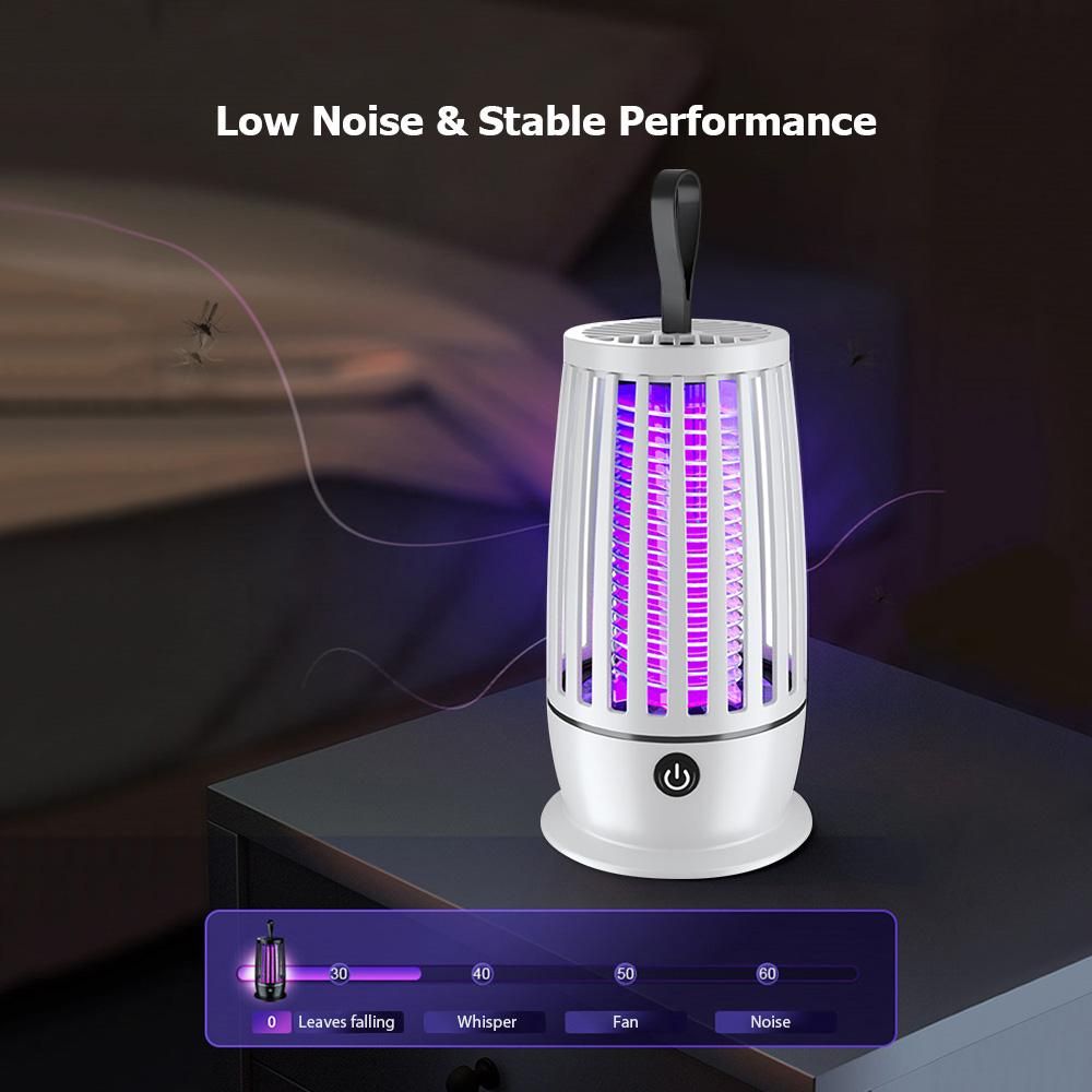 Mosquito-killing Lamp & Nigh Light 2-in-1 Intelligent Mosquito Control Lamp Rechargeable Mosquitoes Killer Household Electronic Mosquito Repellent for Kitchen Bathroom Deodorization Bedroom