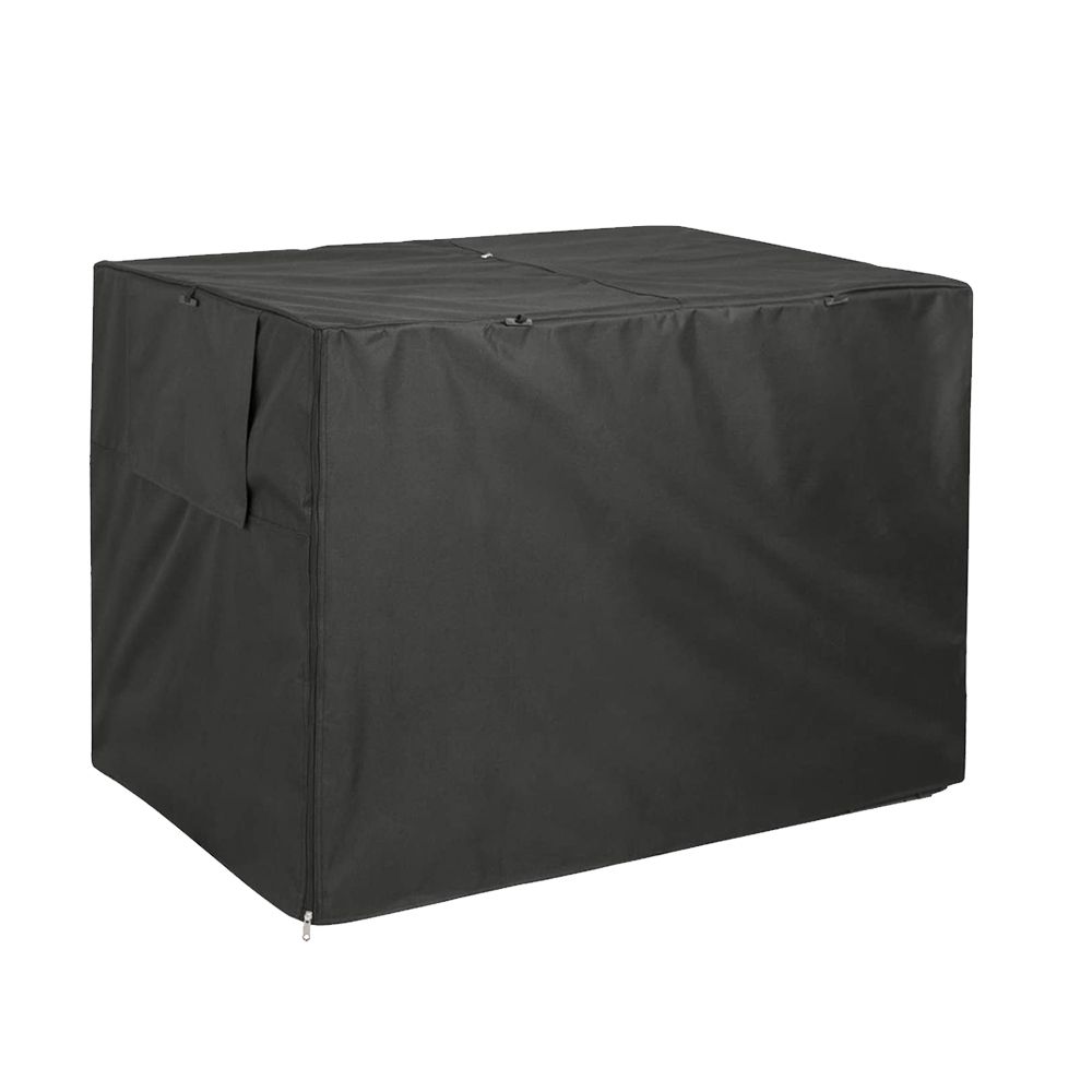Dog Kennel House Cover Pet Dog Cage Cover Dustproof Waterproof Kennel Set Outdoor Foldable Small Medium Large Dog Cage Accessory-black