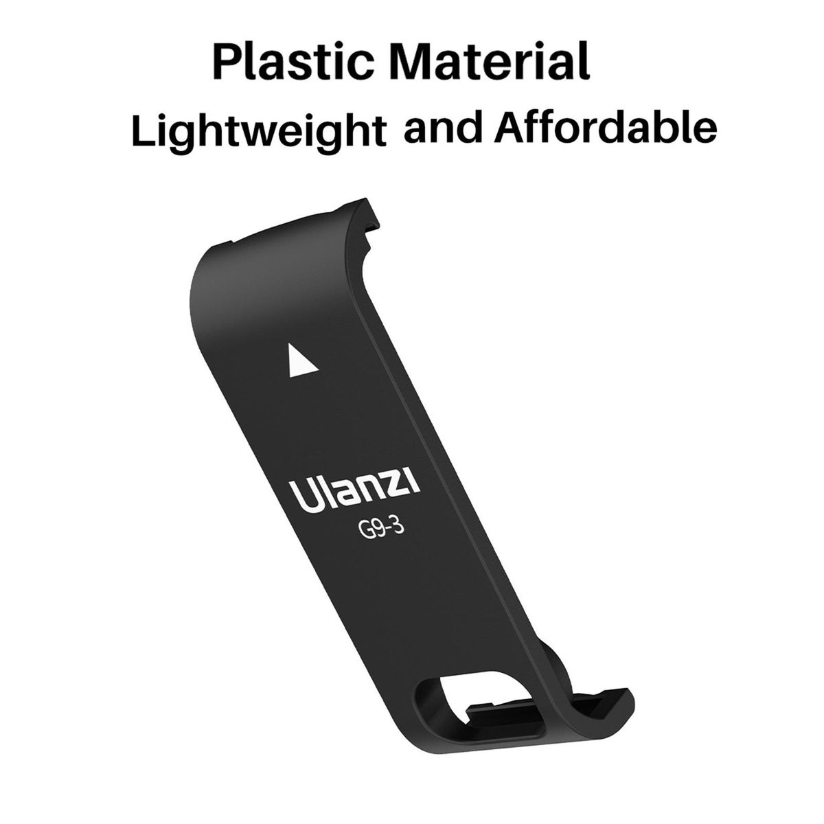 Ulanzi G9-3 Action Camera Battery Cover Plastic Lid Removeable Battery Door Type-C Charging Port Adapter Vlog Accessory Replacement for GoPro Hero 10/9