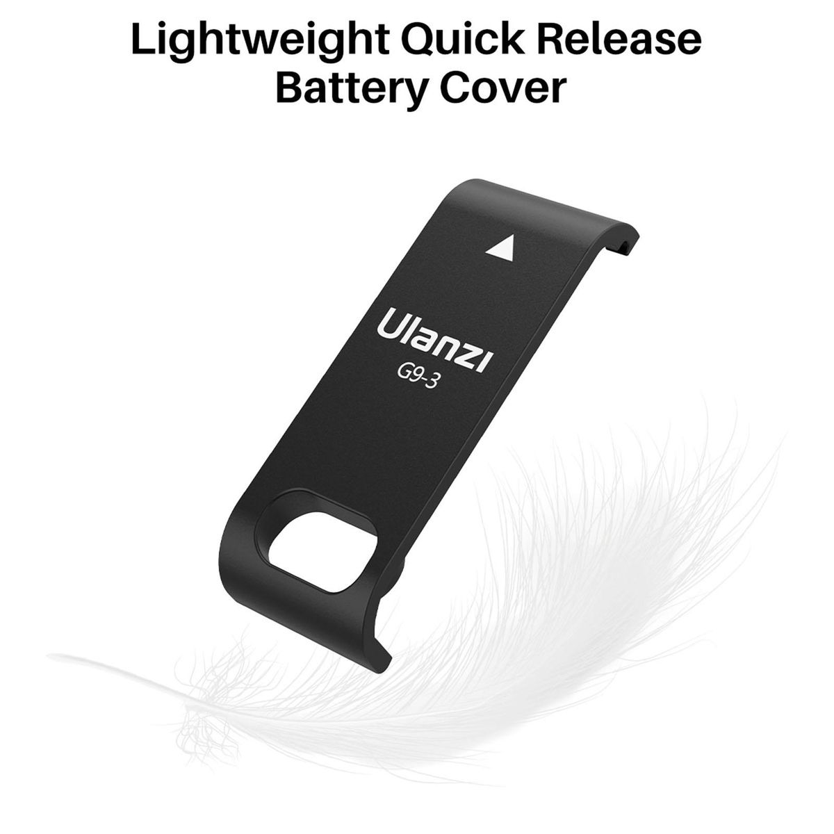 Ulanzi G9-3 Action Camera Battery Cover Plastic Lid Removeable Battery Door Type-C Charging Port Adapter Vlog Accessory Replacement for GoPro Hero 10/9