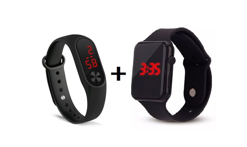 Luminous Led Silicon Men's Wristwatch