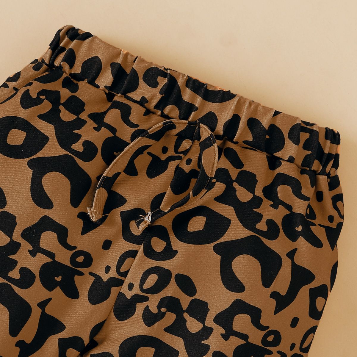 DADDY'S GIRL Baby Girls Leopard Print Clothing Set