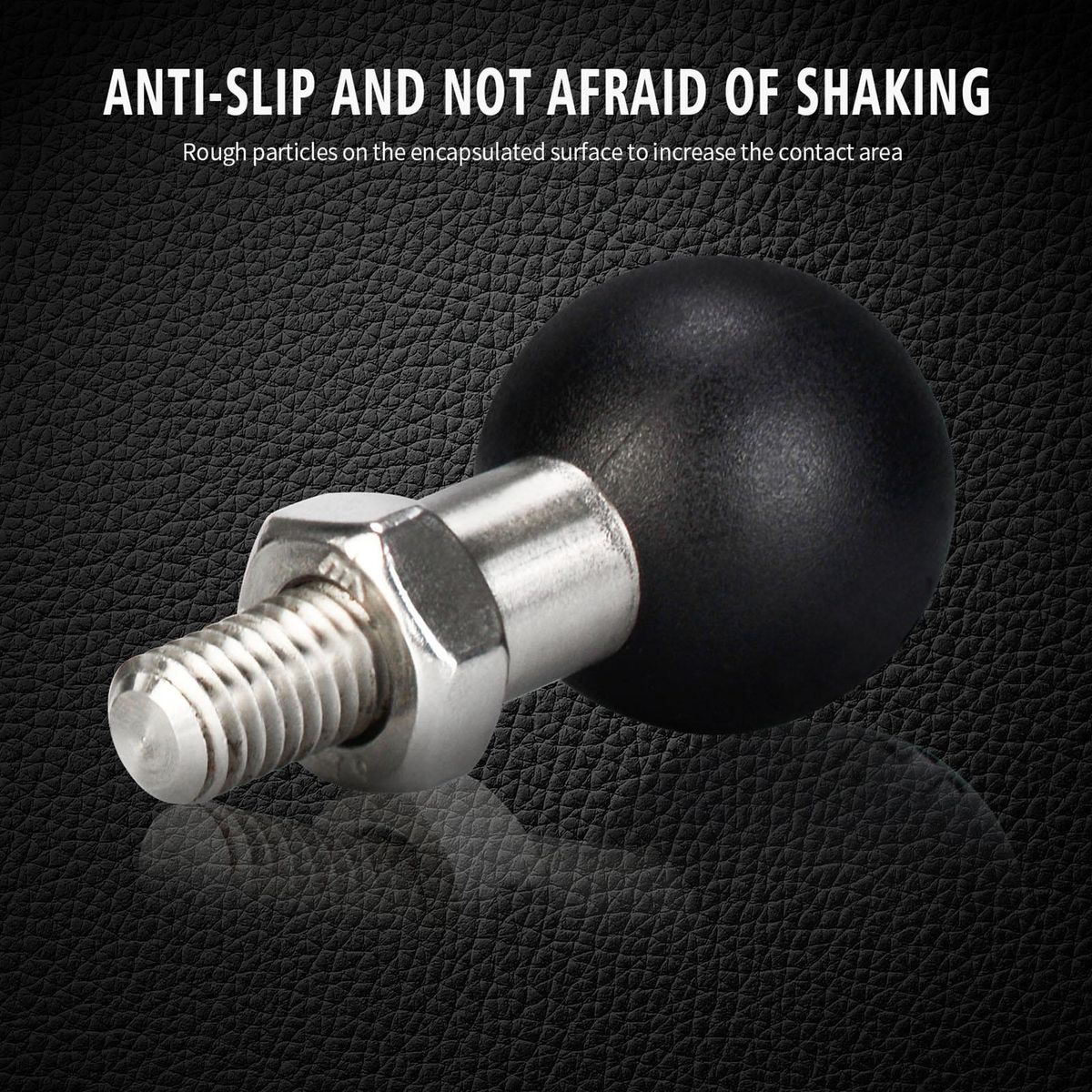 M8 M10 Motorcycle Ball Adapter Mount Angled Bolt Head Adapter Ball Base for Mobile phone bracket