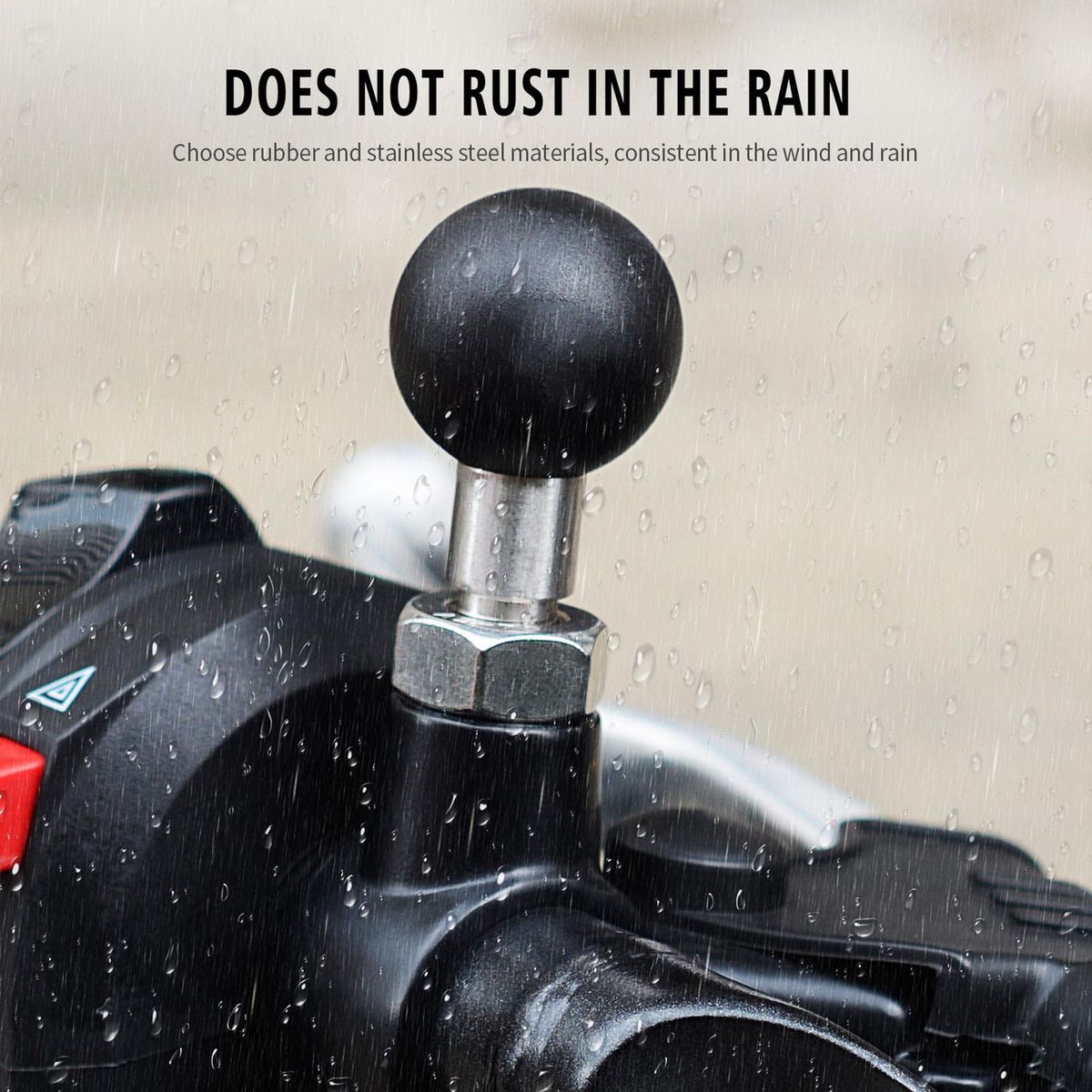 M8 M10 Motorcycle Ball Adapter Mount Angled Bolt Head Adapter Ball Base for Mobile phone bracket