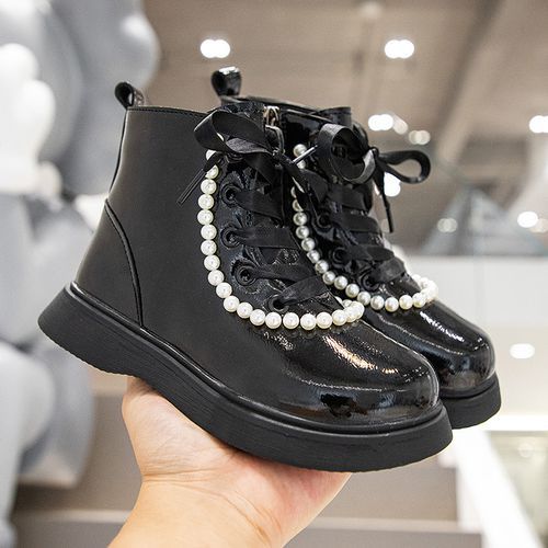 Children's Fashion Pearl Boots, Girls Princess Boots