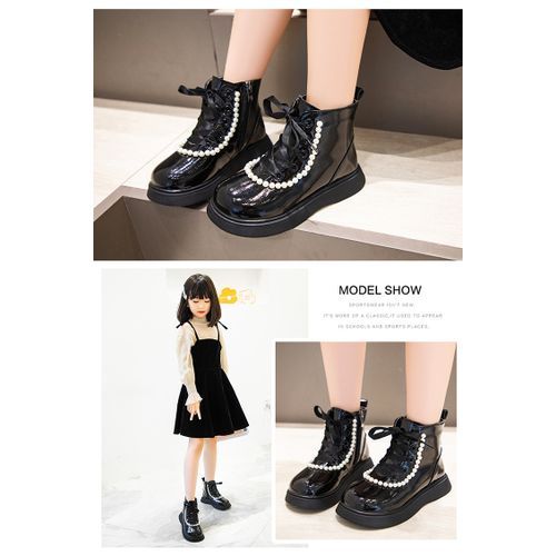 Children's Fashion Pearl Boots, Girls Princess Boots