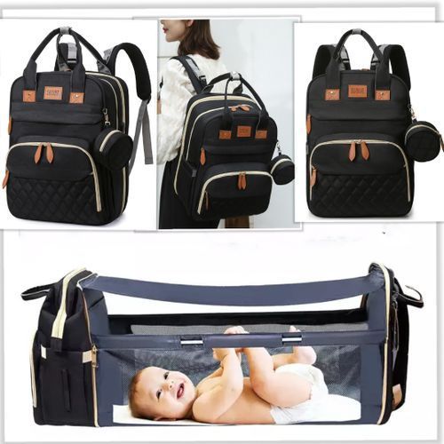 Fashion Mummy Maternity Baby Diaper Nappy Bags Large Capacity Travel Backpack Mom Nursing For Baby Care With Mosquito Net Cover And USB Port For Charging Phone