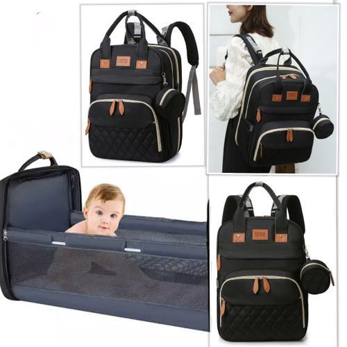 Fashion Mummy Maternity Baby Diaper Nappy Bags Large Capacity Travel Backpack Mom Nursing For Baby Care With Mosquito Net Cover And USB Port For Charging Phone