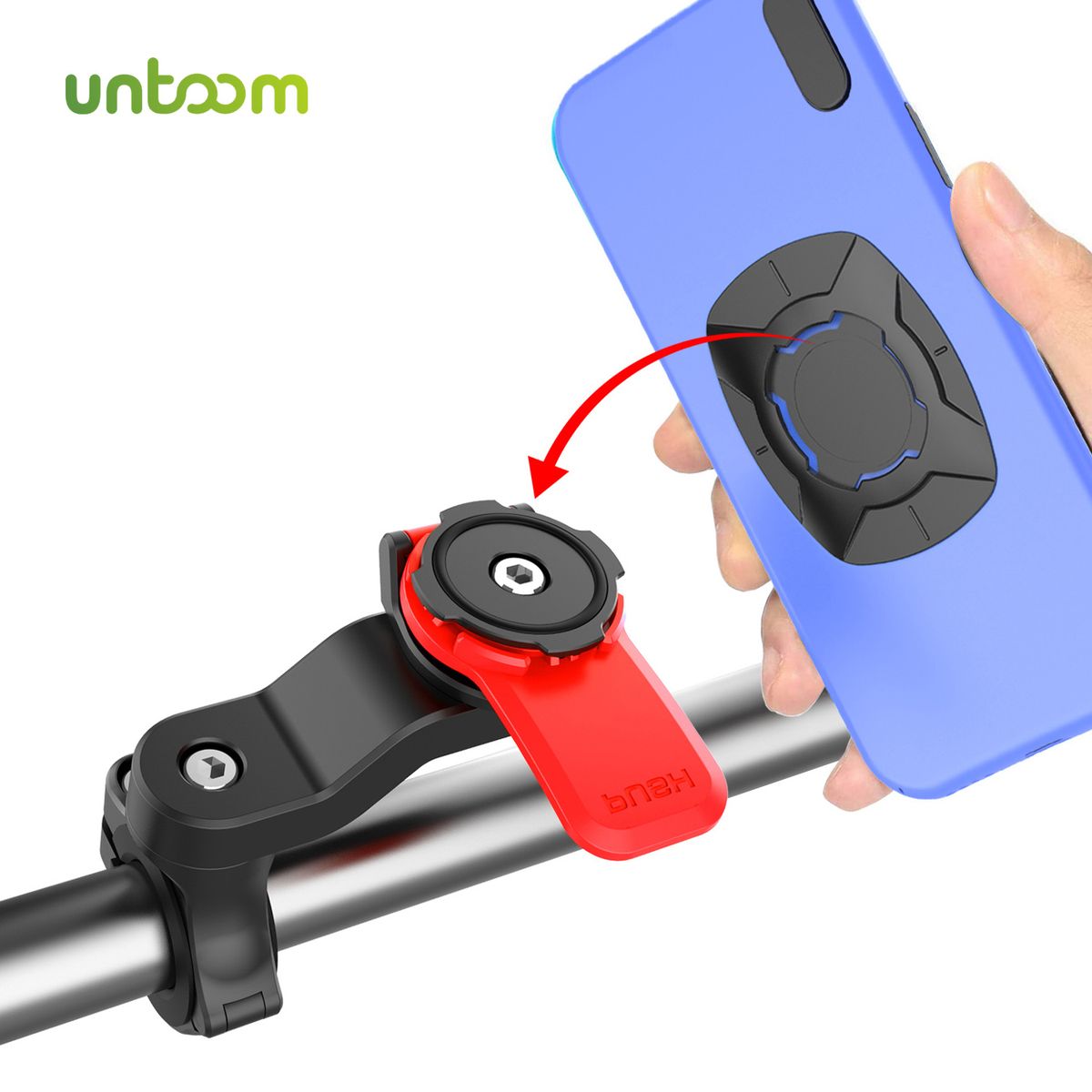 Untoom Bicycle Phone Holder Adjustable Motorcycle Mountain Bike Handlebar Support Mobile Phone GPS Cycling Security Lock Bracket
