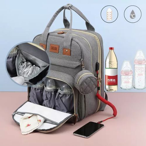 Portable Baby Bed Travel Bassinet Folding Crib Shade Cloth Baby Nappy Changing Bags Changing Station Changing Pad Waterproof With Mosquito Net