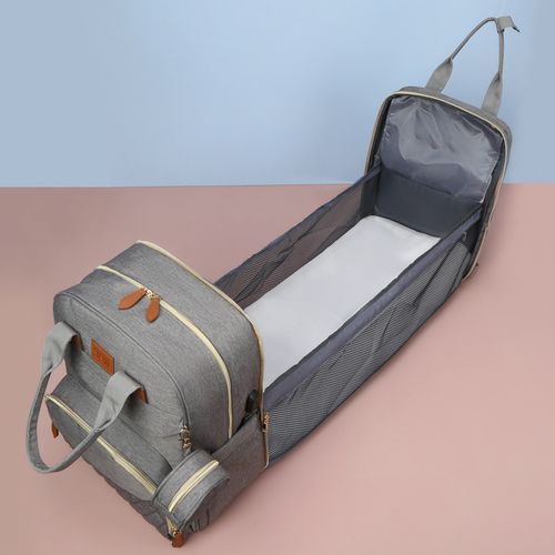 Portable Baby Bed Travel Bassinet Folding Crib Shade Cloth Baby Nappy Changing Bags Changing Station Changing Pad Waterproof With Mosquito Net