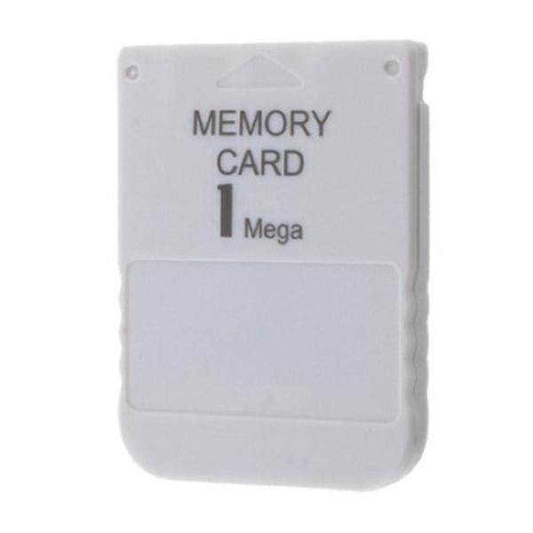 1 M 1 MB 1MB Memory Card Stick For Play Station 1 PS One PS1 PS 1 PSX Game White
