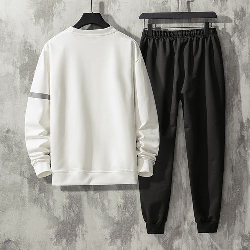 Mens 2 In 1 Sets Tracksuits Long Sleeve  Joggers Sweatshirt Sportswear