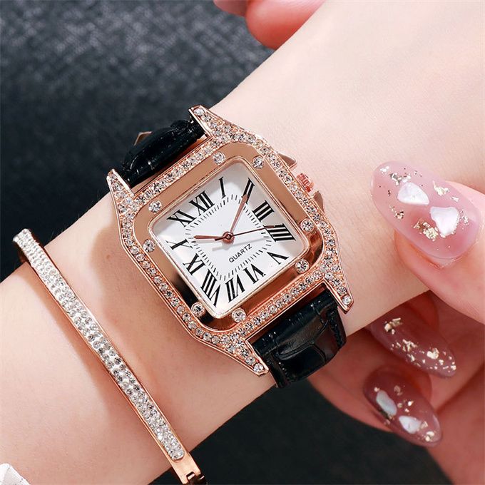 Women Watch Leather Band Ladies Quartz Wrist Watch