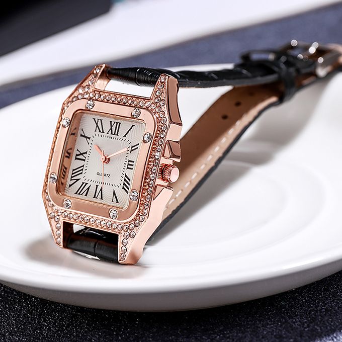 Women Watch Leather Band Ladies Quartz Wrist Watch