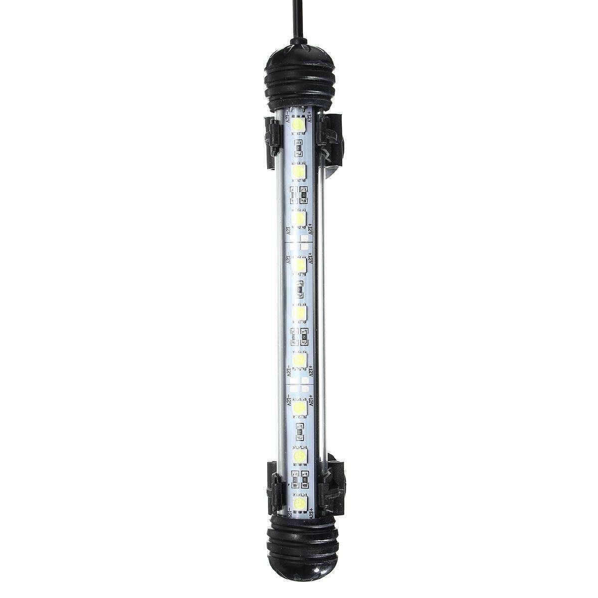 18cm 2.5W LED Aquarium Fish Tank Submersible Light Strip Bar Light Fish Tank Bar US White White Light