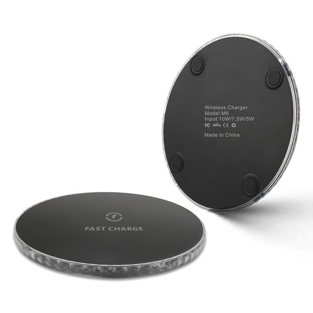 Wireless  15w Qi Charging Pad QC 30 For Samsung Black