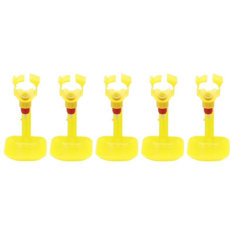 35Pcs Poultry Chicken Drinker Hanging Cups Chick Automatic Waterers Drinking Fountain Pipes Ball Nipple Farm Poultry Feeding Supplies