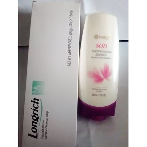Herbal Bamboo Charcoal Soap And SOD Body Cream (COMBO)