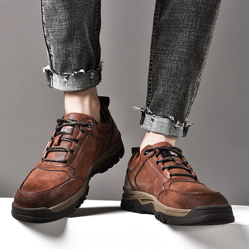 Men's Hiking Shoes Are Wear-resistant And Waterproof - Brown