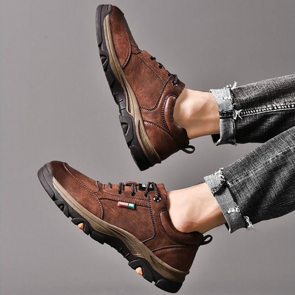 Men's Hiking Shoes Are Wear-resistant And Waterproof - Brown