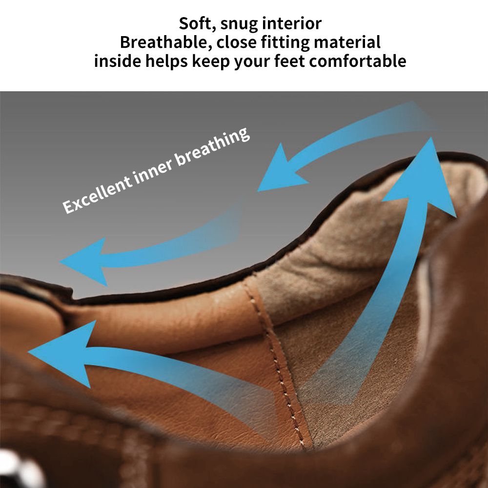 Men's Hiking Shoes Are Wear-resistant And Waterproof - Brown