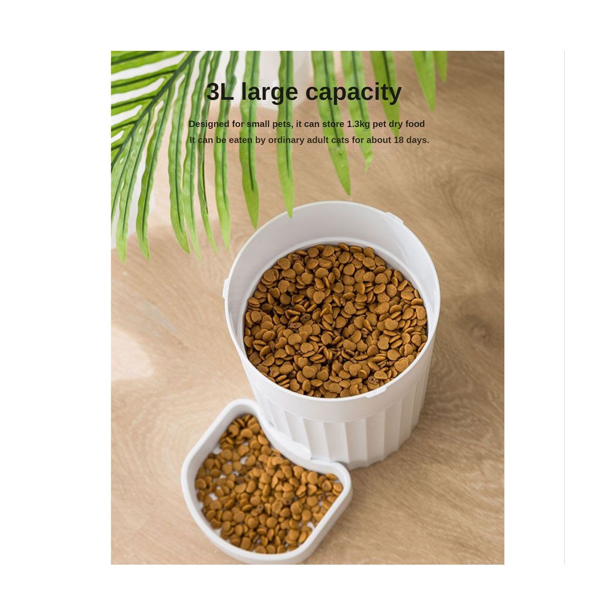2.4GHz WiFi Pet Smart Dry Food Dispenser with Control