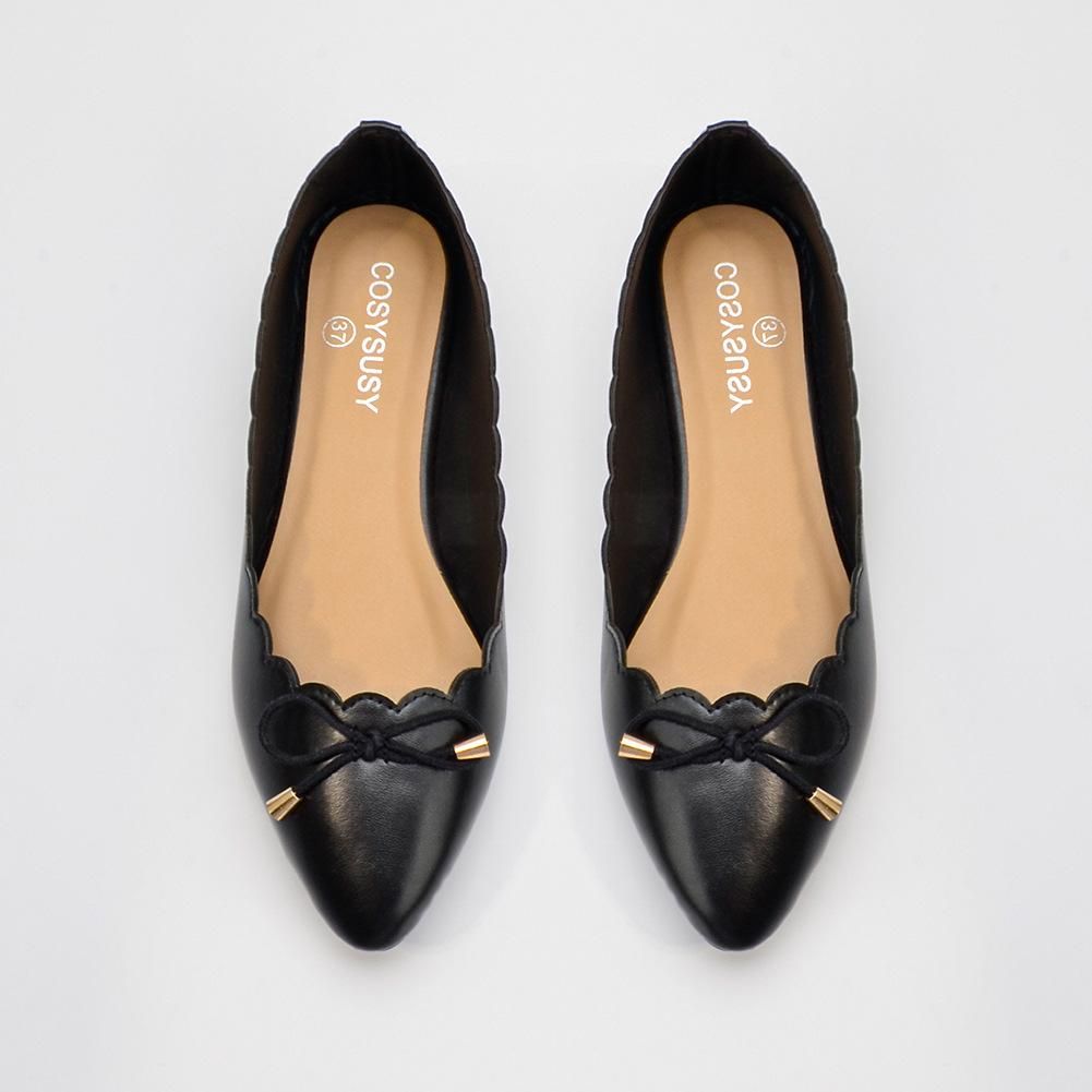 Beautiful Ladies Doll Shoes Lace Edge Women Flat Pumps Shoes